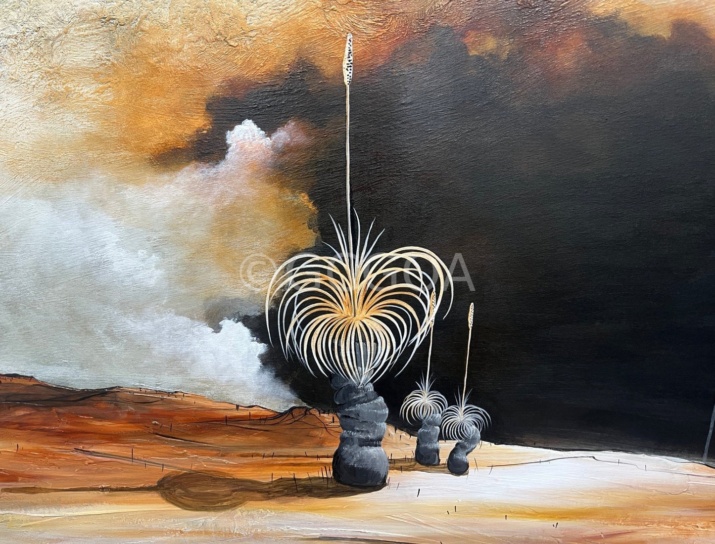 The Sky's Soft Lament - Original Art - Gold Coast Gallery Of ArtTania Chanter