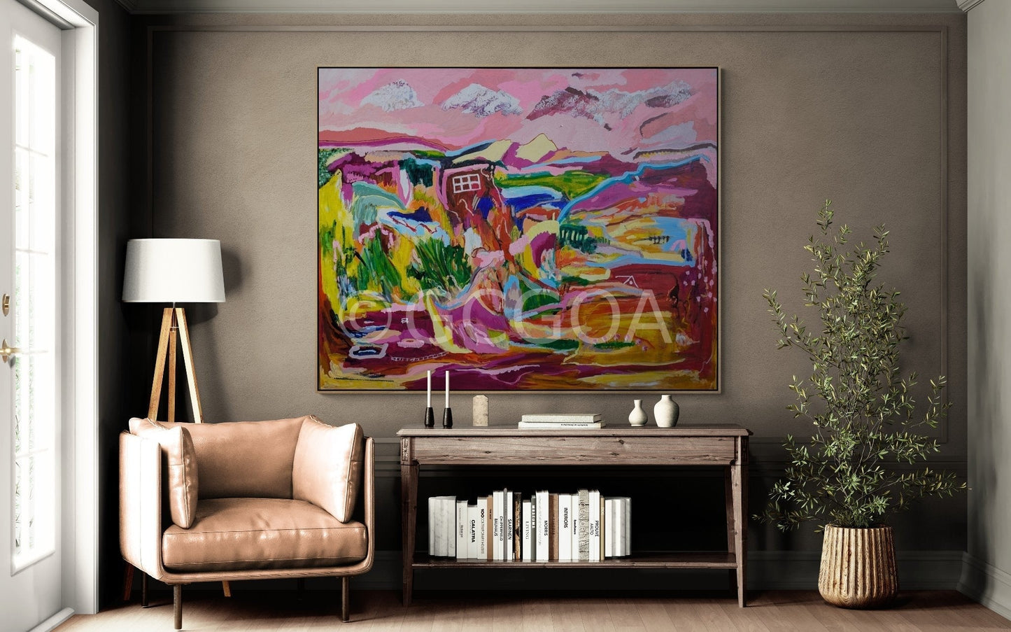 The Valley Where We Once Loved- Original Art - Gold Coast Gallery Of ArtAlpana Rai