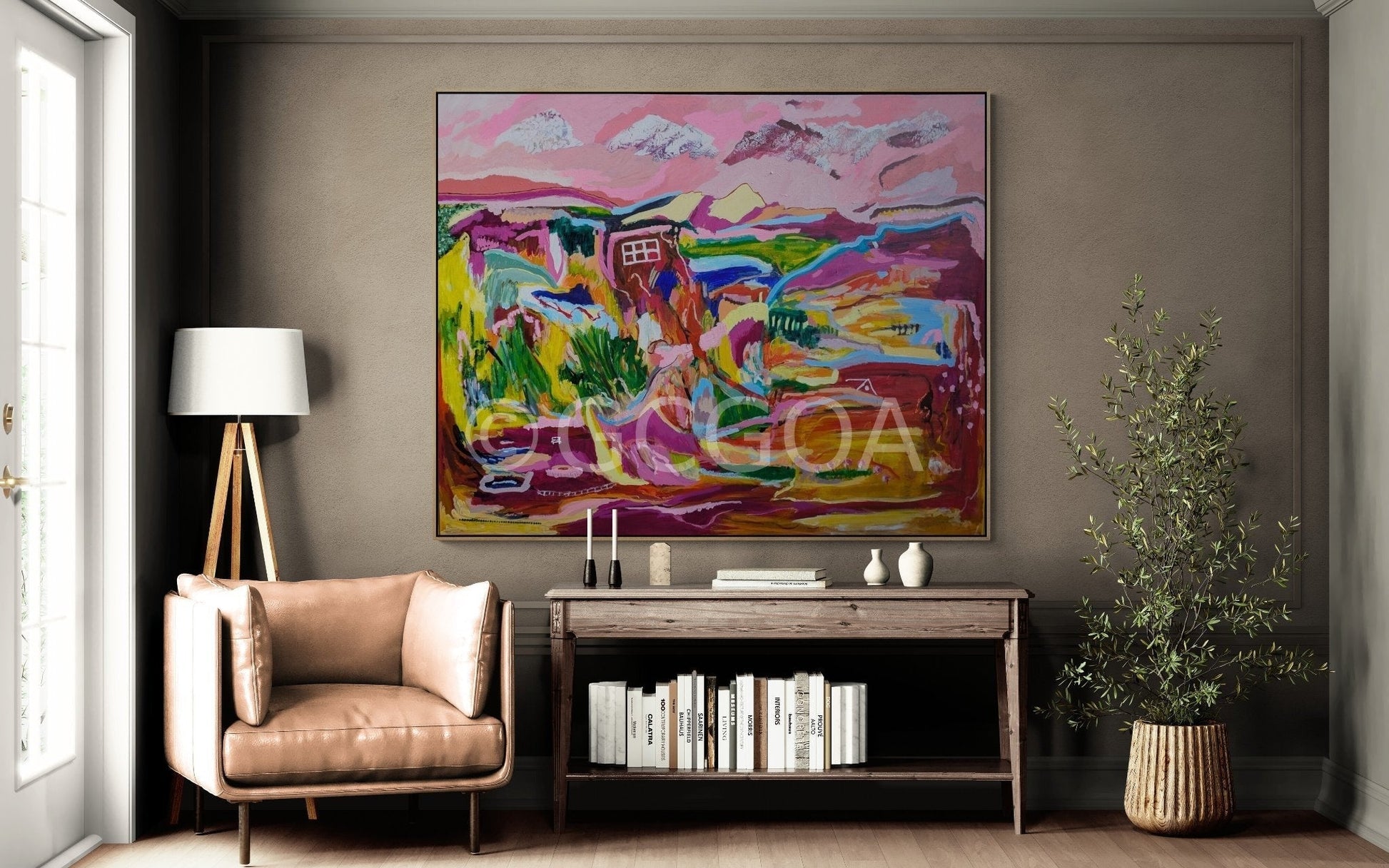 The Valley Where We Once Loved- Original Art - Gold Coast Gallery Of ArtAlpana Rai