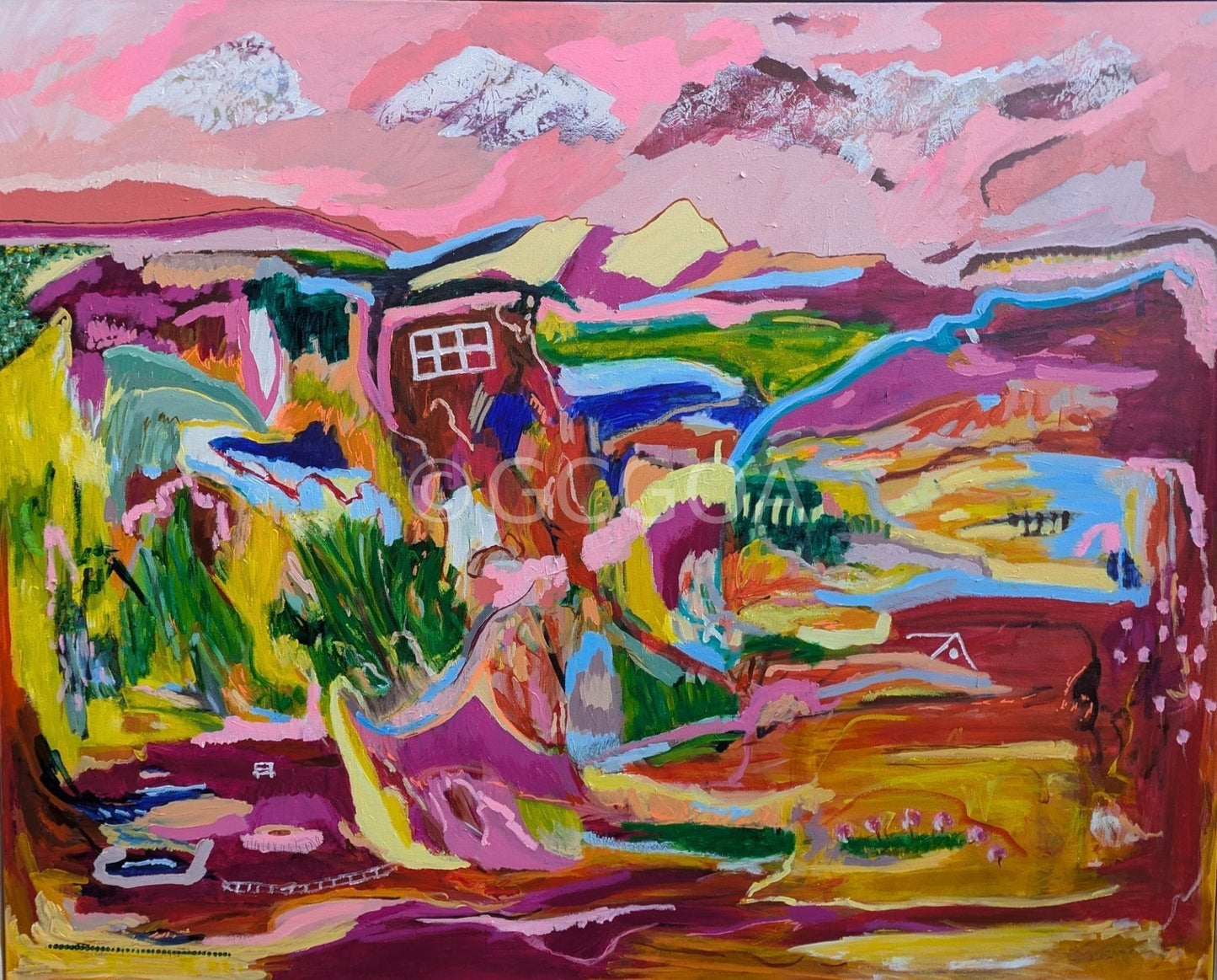 The Valley Where We Once Loved- Original Art - Gold Coast Gallery Of ArtAlpana Rai