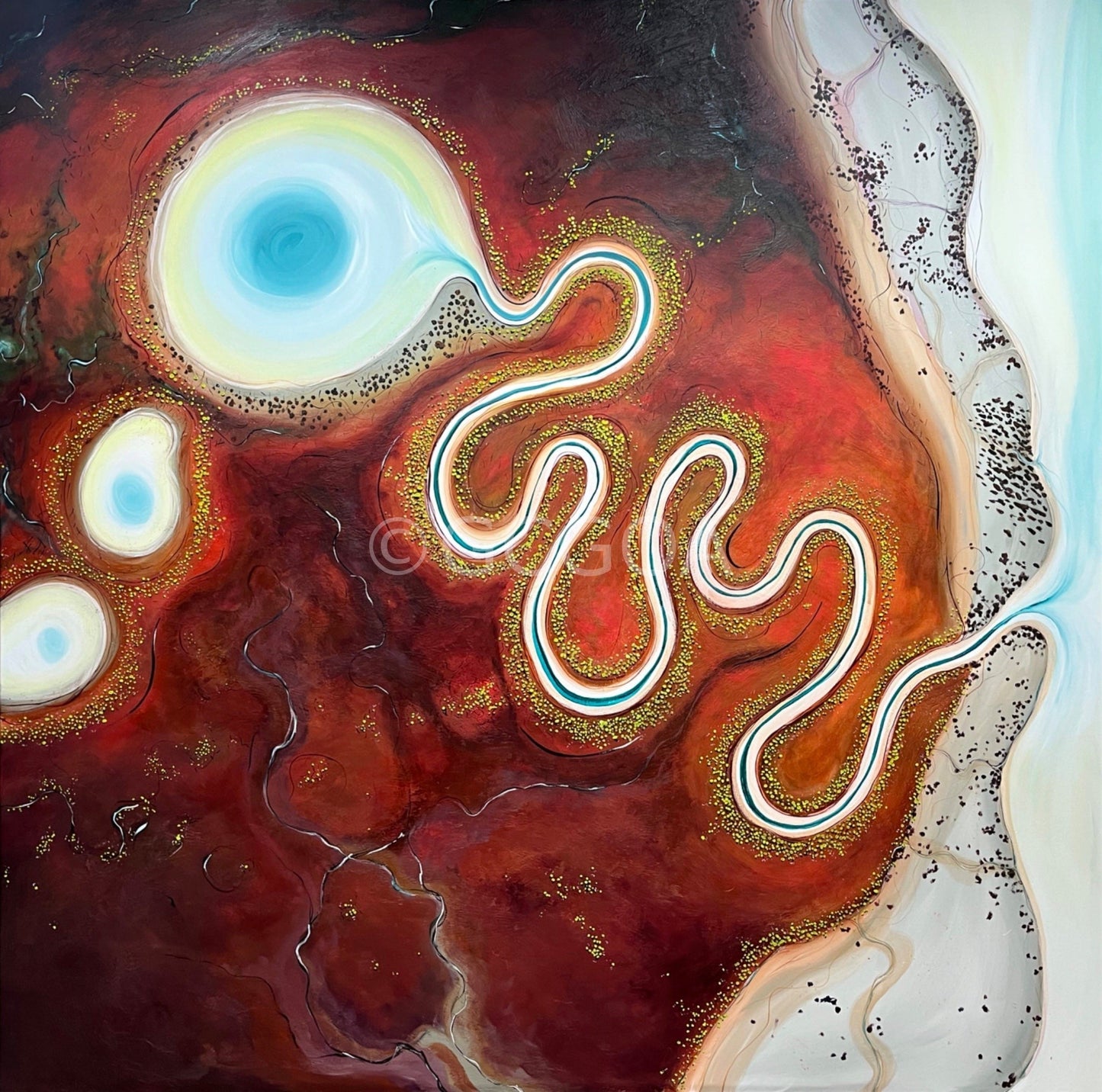 The Wandering Lifeline - Original Art - Gold Coast Gallery Of ArtTania Chanter