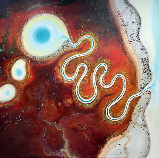 The Wandering Lifeline - Original Art - Gold Coast Gallery Of ArtTania Chanter
