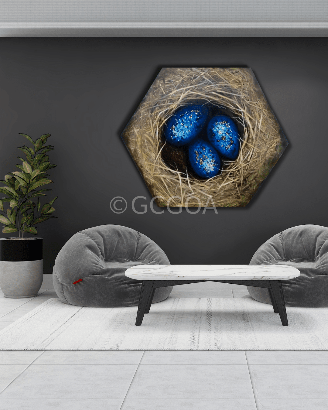 Three egg nest- Original Art - Gold Coast Gallery Of ArtYvonne Wells
