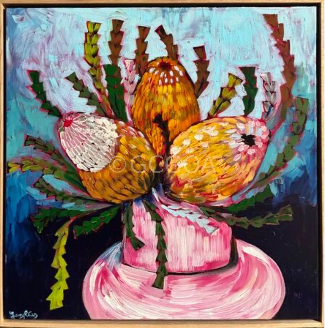 Three Golden Banskias - Gold Coast Gallery Of ArtLucy Car