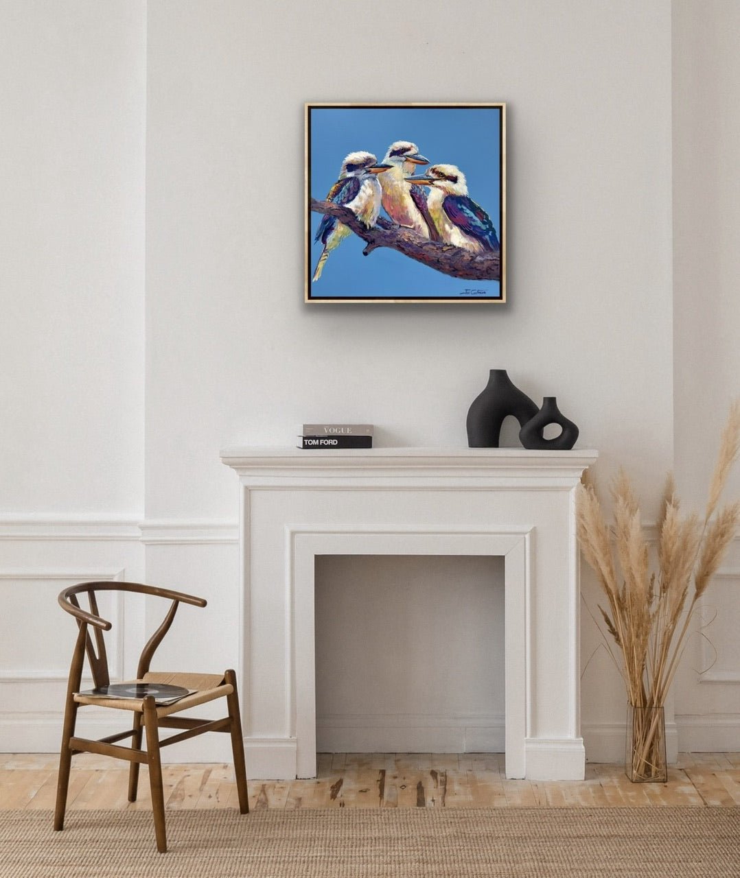 Three Kookaburras 4 - Gold Coast Gallery Of ArtJos Coufreur