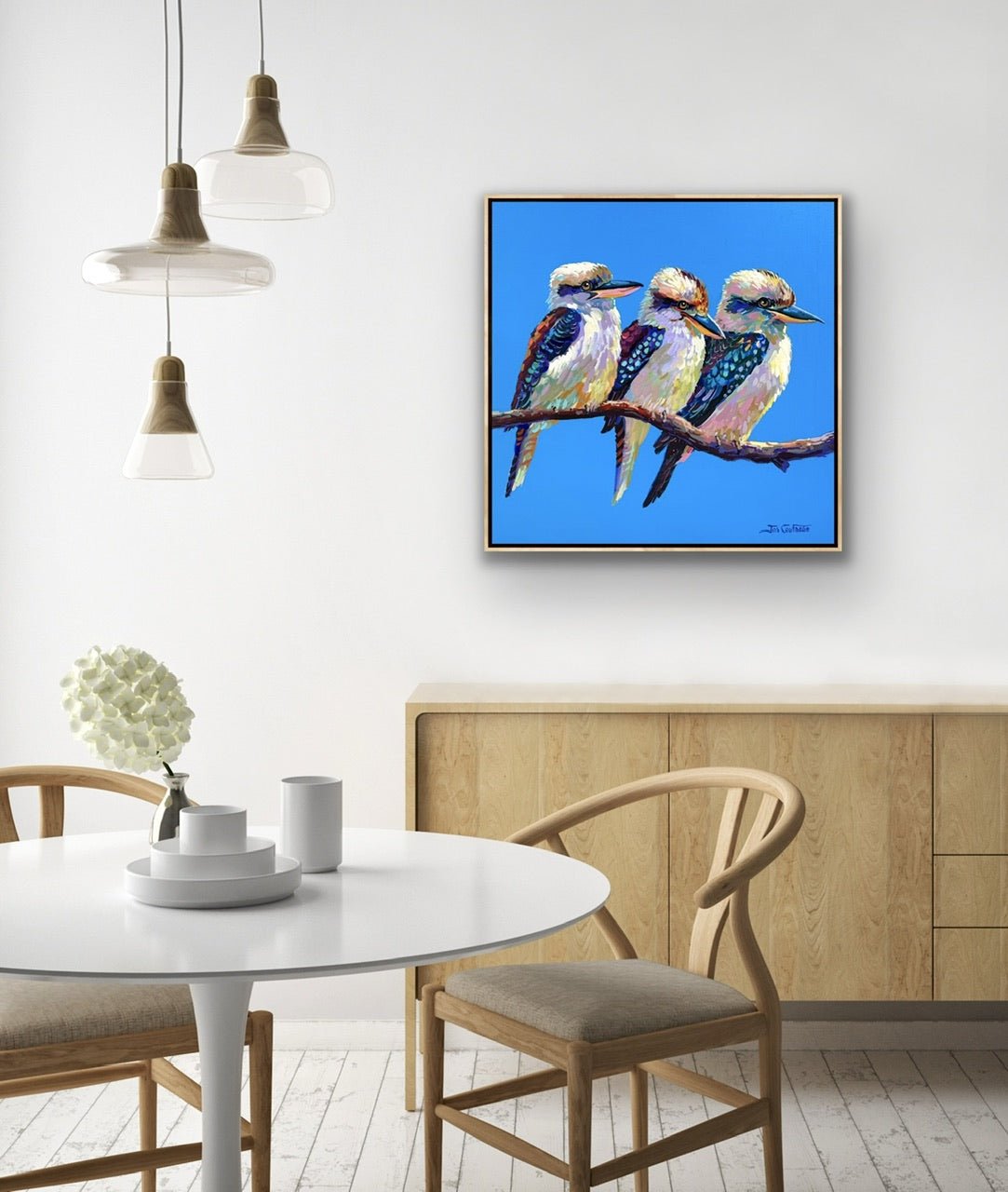 Three Kookaburras III - Gold Coast Gallery Of ArtJos Coufreur