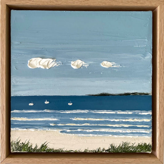 Three Little White Boats - Gold Coast Gallery Of ArtJustine Bartie