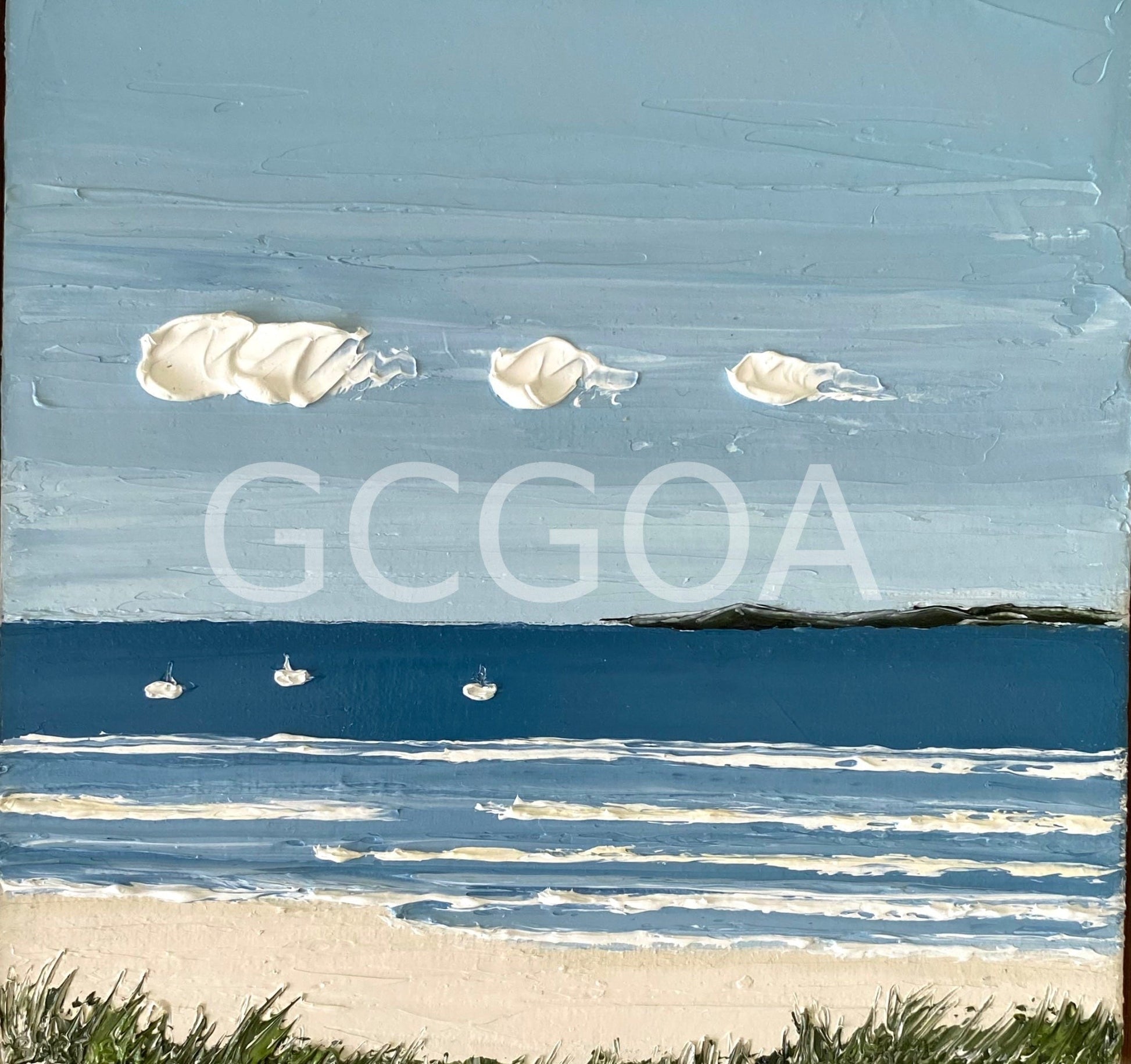 Three Little White Boats - Gold Coast Gallery Of ArtJustine Bartie