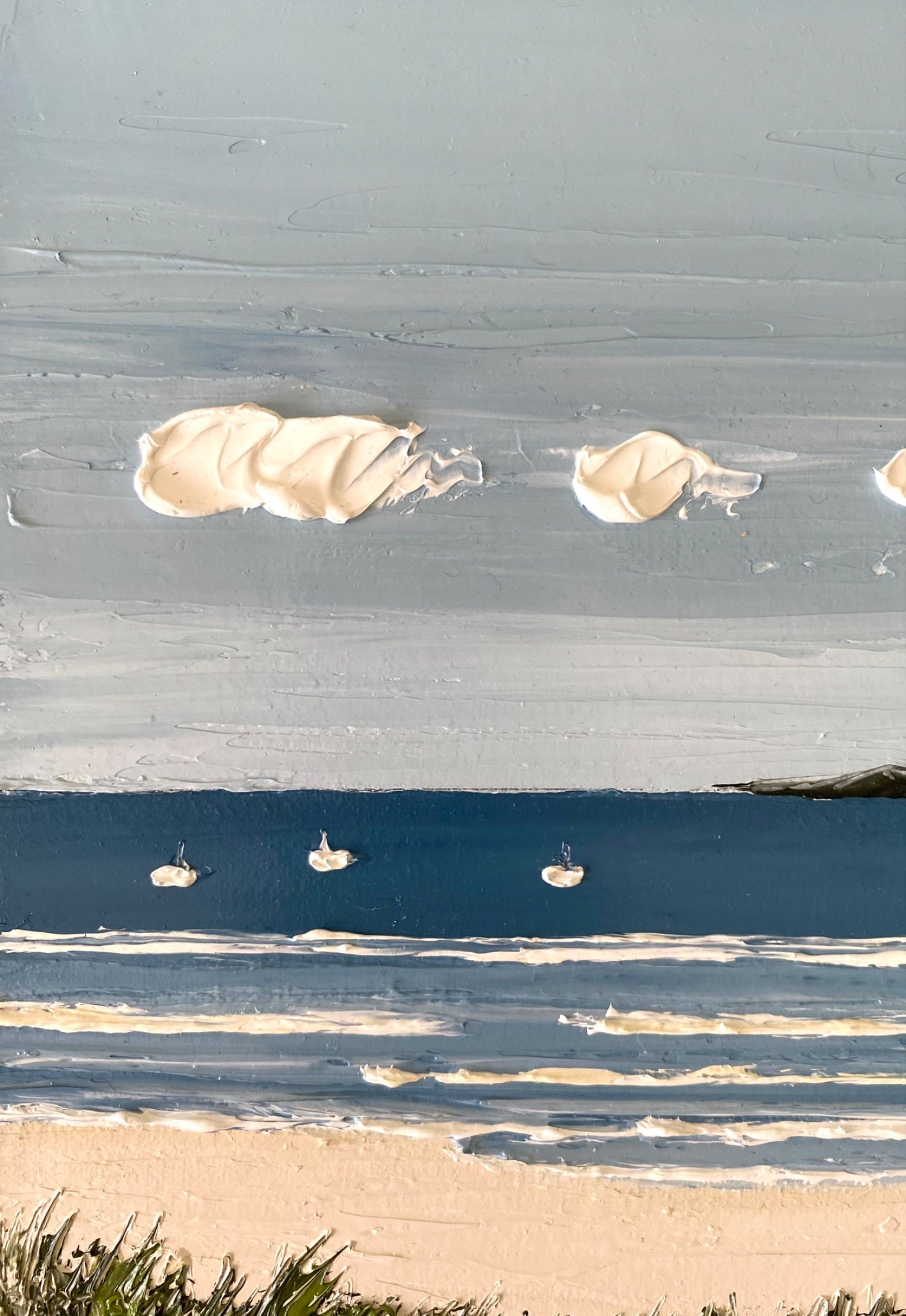 Three Little White Boats - Gold Coast Gallery Of ArtJustine Bartie