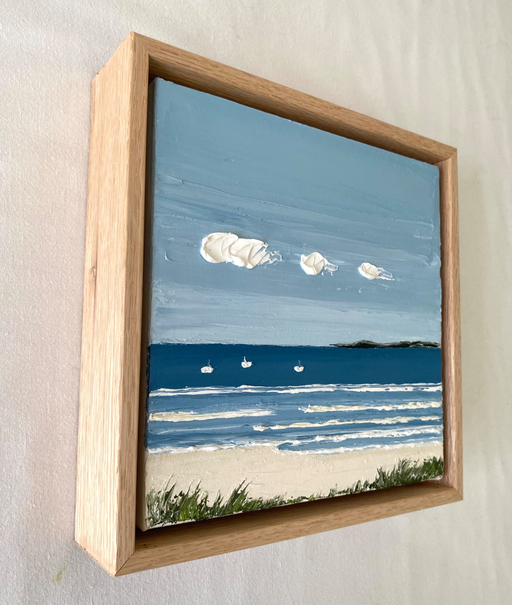 Three Little White Boats - Gold Coast Gallery Of ArtJustine Bartie