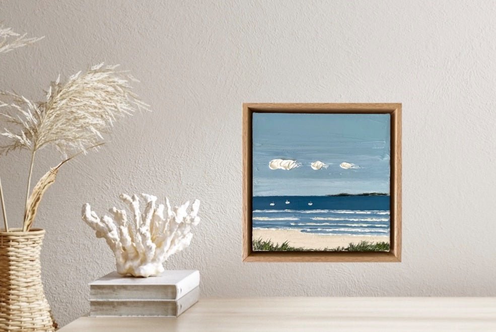 Three Little White Boats - Gold Coast Gallery Of ArtJustine Bartie