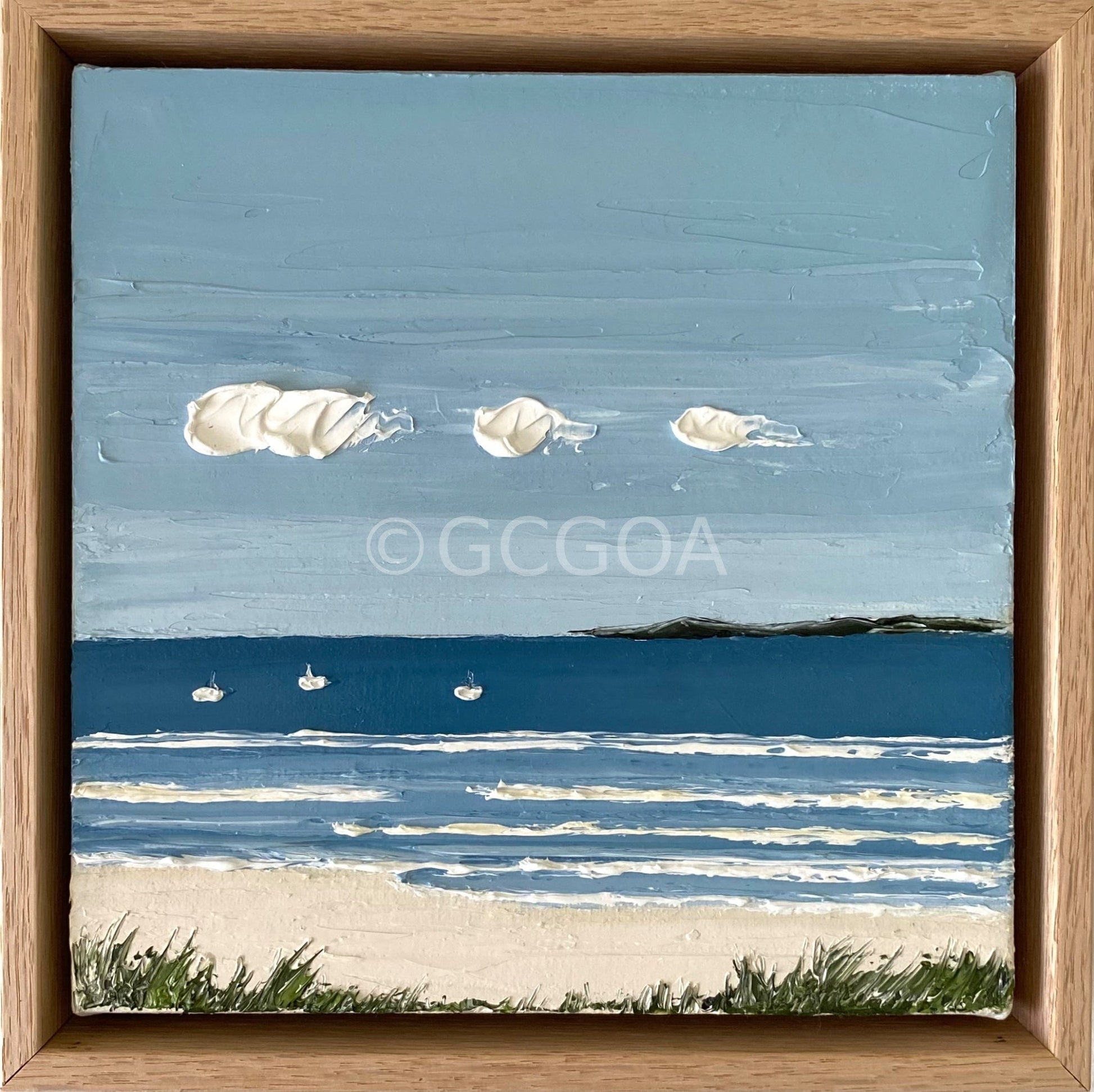 Three Little White Boats - Gold Coast Gallery Of ArtJustine Bartie