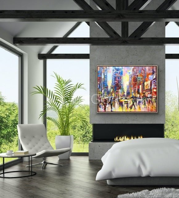 Times Square New York - Original Art - Gold Coast Gallery Of ArtJos Coufreur