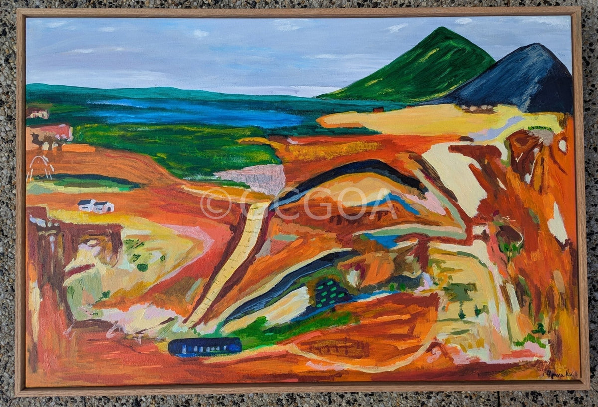 Tracks Through the Ochre Plains - Original Art - Gold Coast Gallery Of ArtAlpana Rai