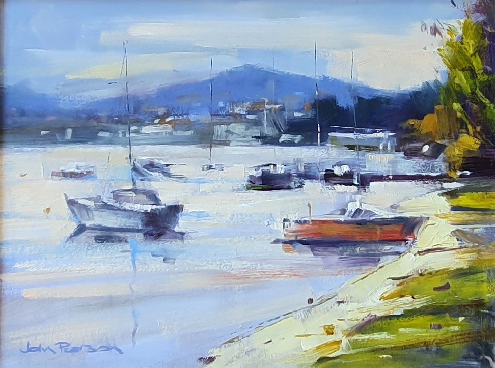 Tranquil Moorings - Gold Coast Gallery Of ArtJohn G Pearson