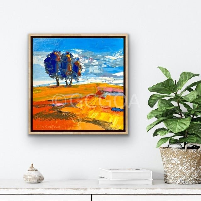 Trees on Hilltop 2 - Plein Air - Gold Coast Gallery Of ArtHilly Coufreur