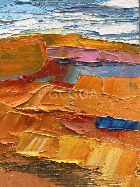 Trees on Hilltop 2 - Plein Air - Gold Coast Gallery Of ArtHilly Coufreur