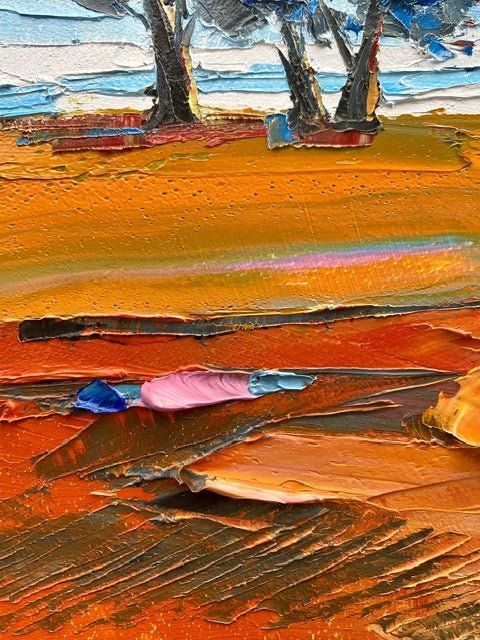 Trees on Hilltop 2 - Plein Air - Gold Coast Gallery Of ArtHilly Coufreur