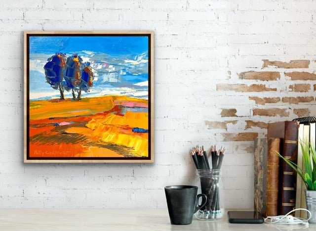 Trees on Hilltop 2 - Plein Air - Gold Coast Gallery Of ArtHilly Coufreur