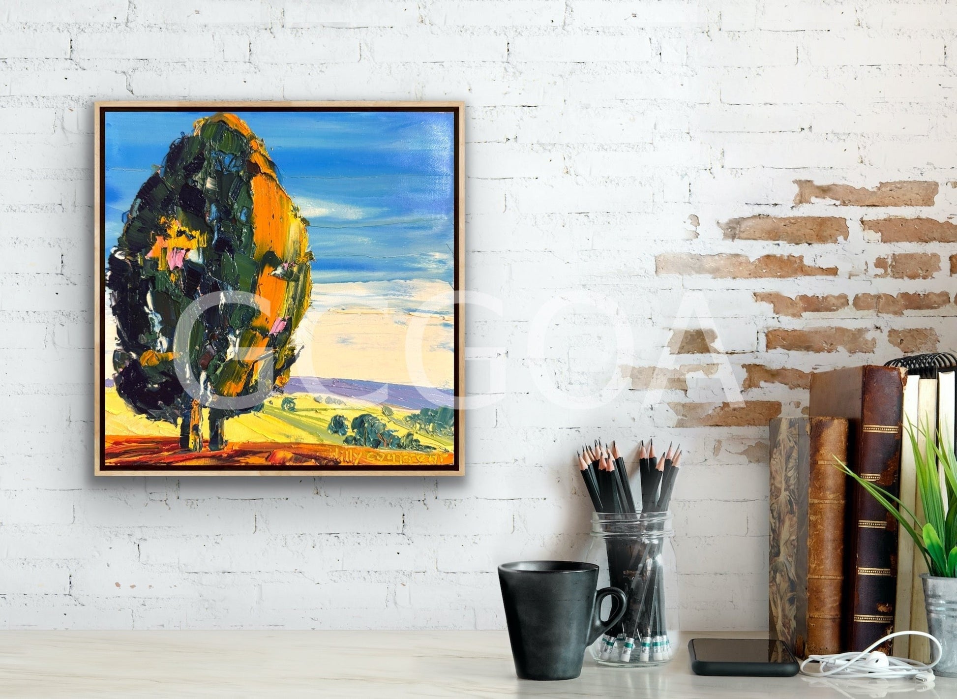 Trees on Hilltop 4 - Gold Coast Gallery Of ArtHilly Coufreur
