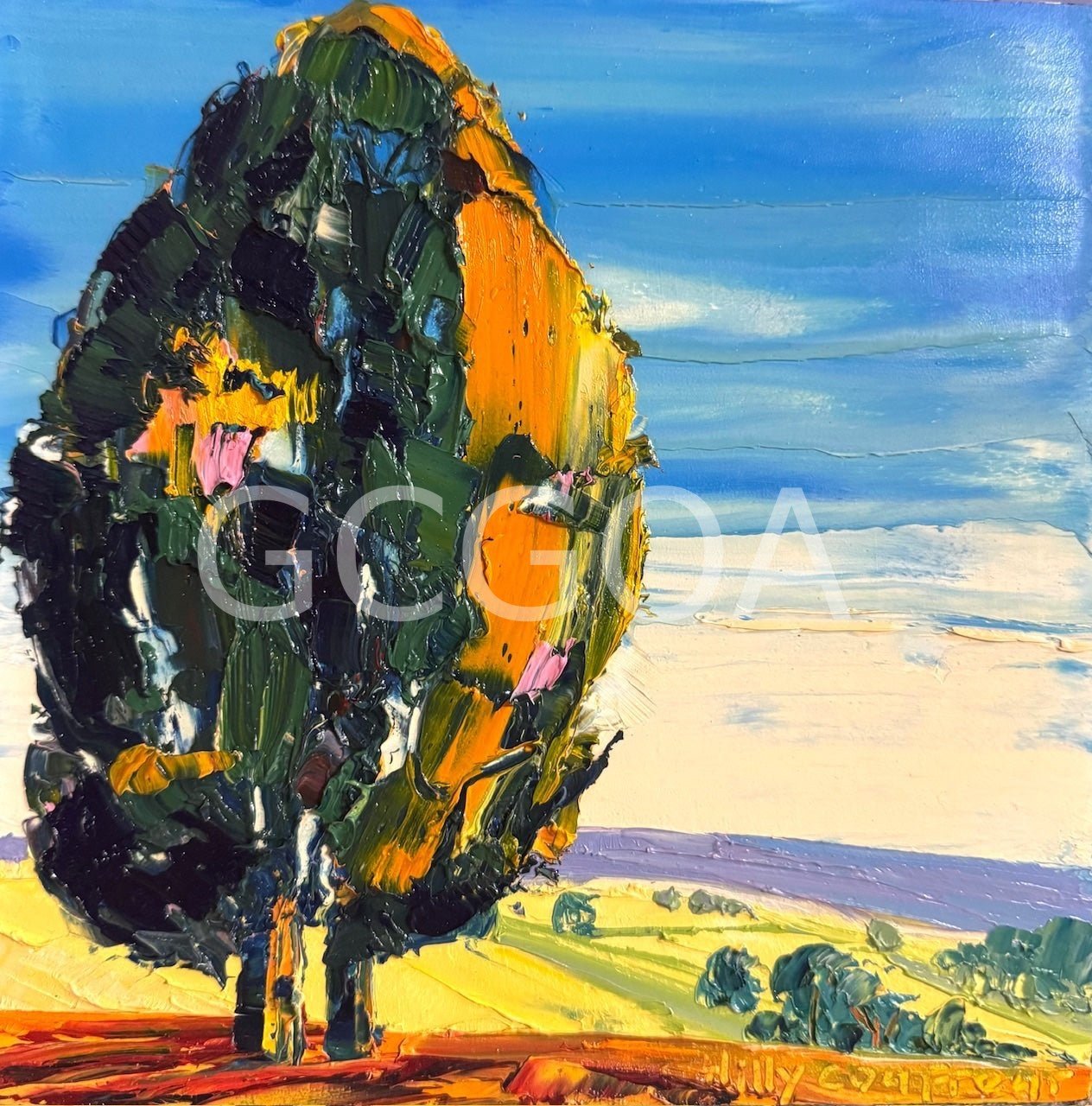 Trees on Hilltop 4 - Gold Coast Gallery Of ArtHilly Coufreur