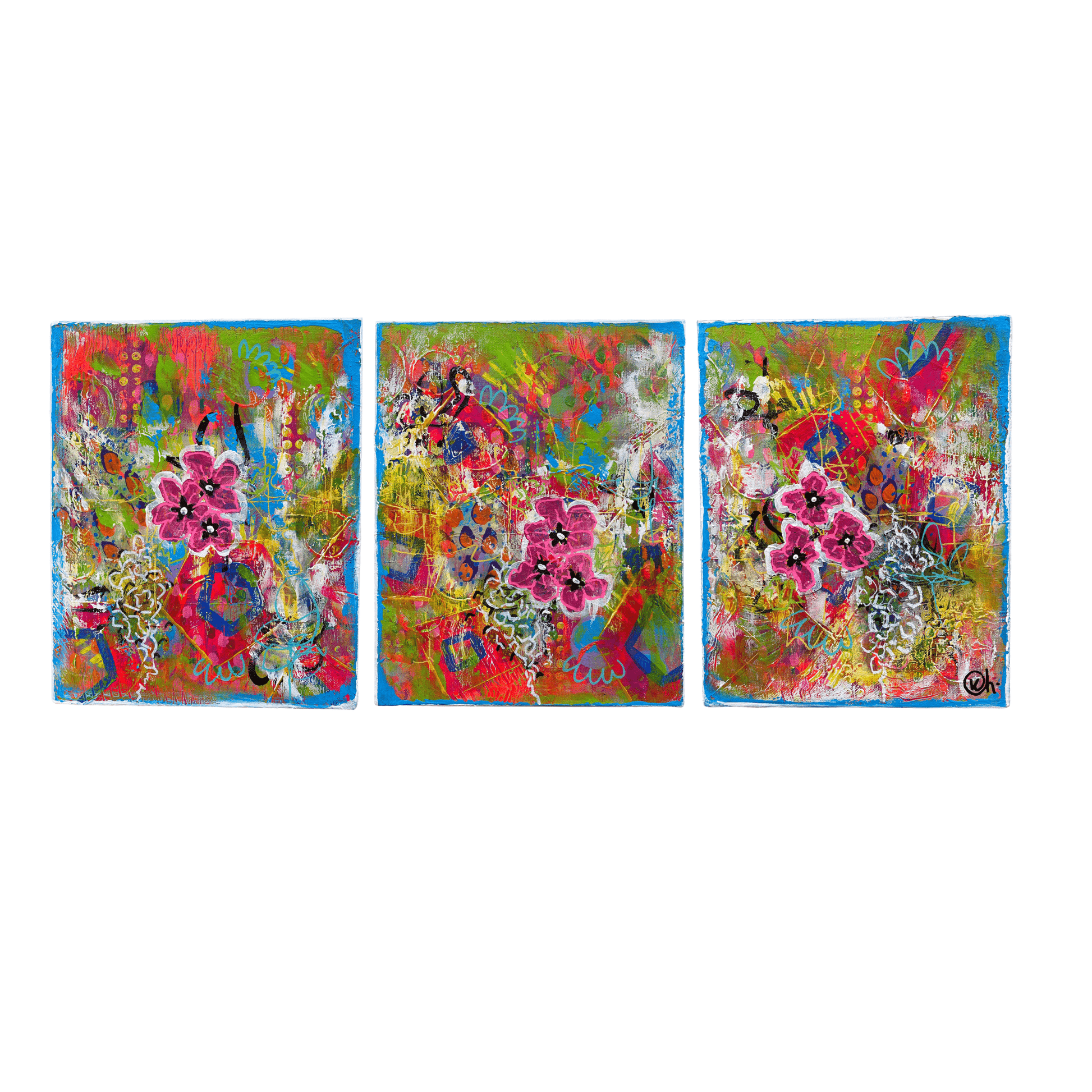 TRIPTYCH Joy in Small Places - Gold Coast Gallery Of ArtKat Handley