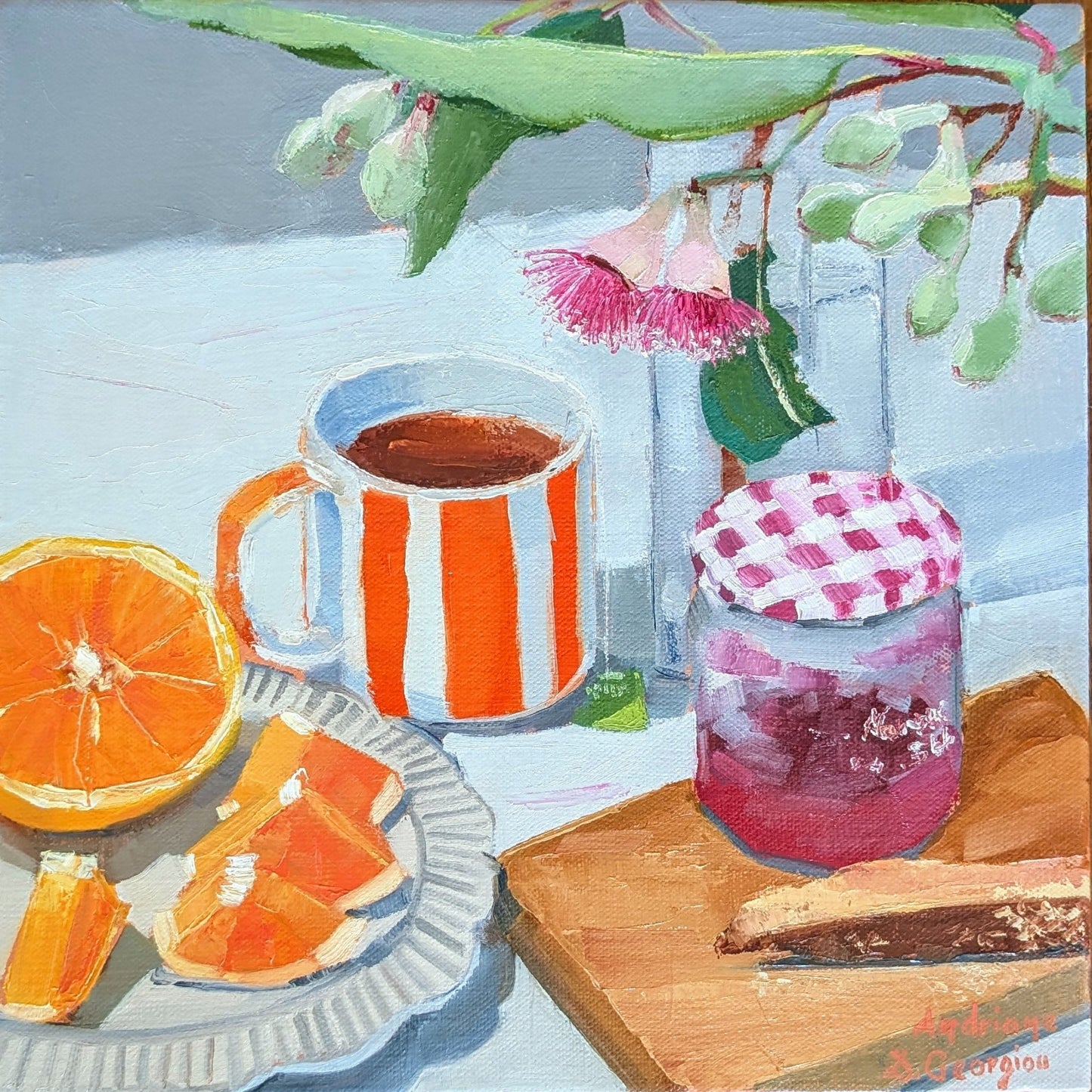 Tuesday Breakfast - Original Art - Gold Coast Gallery Of ArtAndriane Georgiou