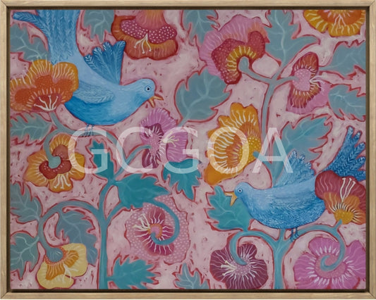 Two Blue Birds - Gold Coast Gallery Of ArtFiona Thorning