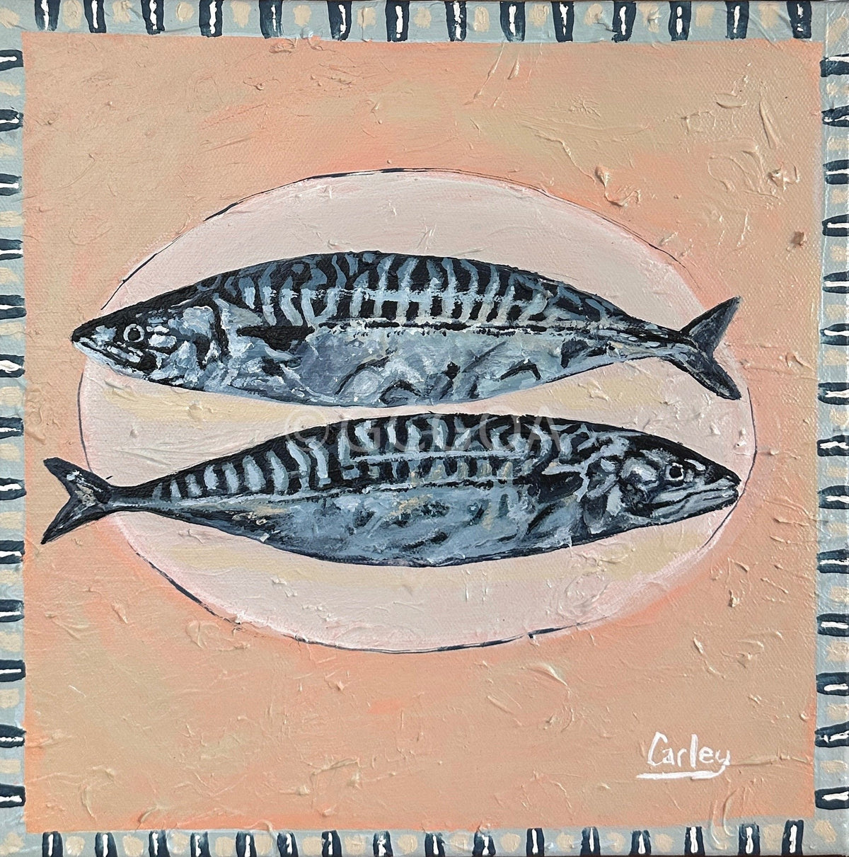 Two Fish Dish - Original Art - Gold Coast Gallery Of ArtCarley Bourne