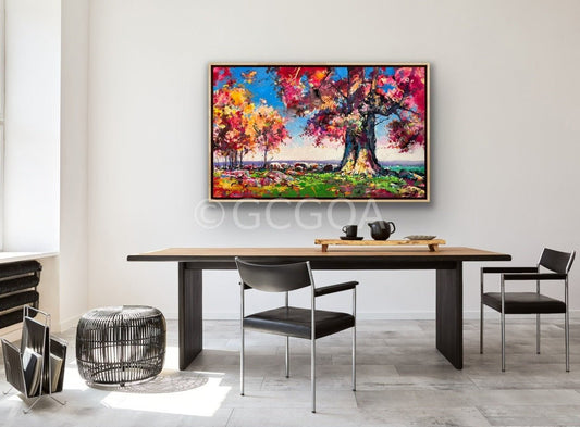Under the Gumtree 5 - Original Art - Gold Coast Gallery Of ArtJos Coufreur