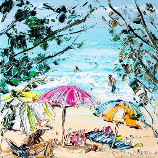 Under The Umbrella - Fine Art Print - Gold Coast Gallery Of ArtAngela Hawkey