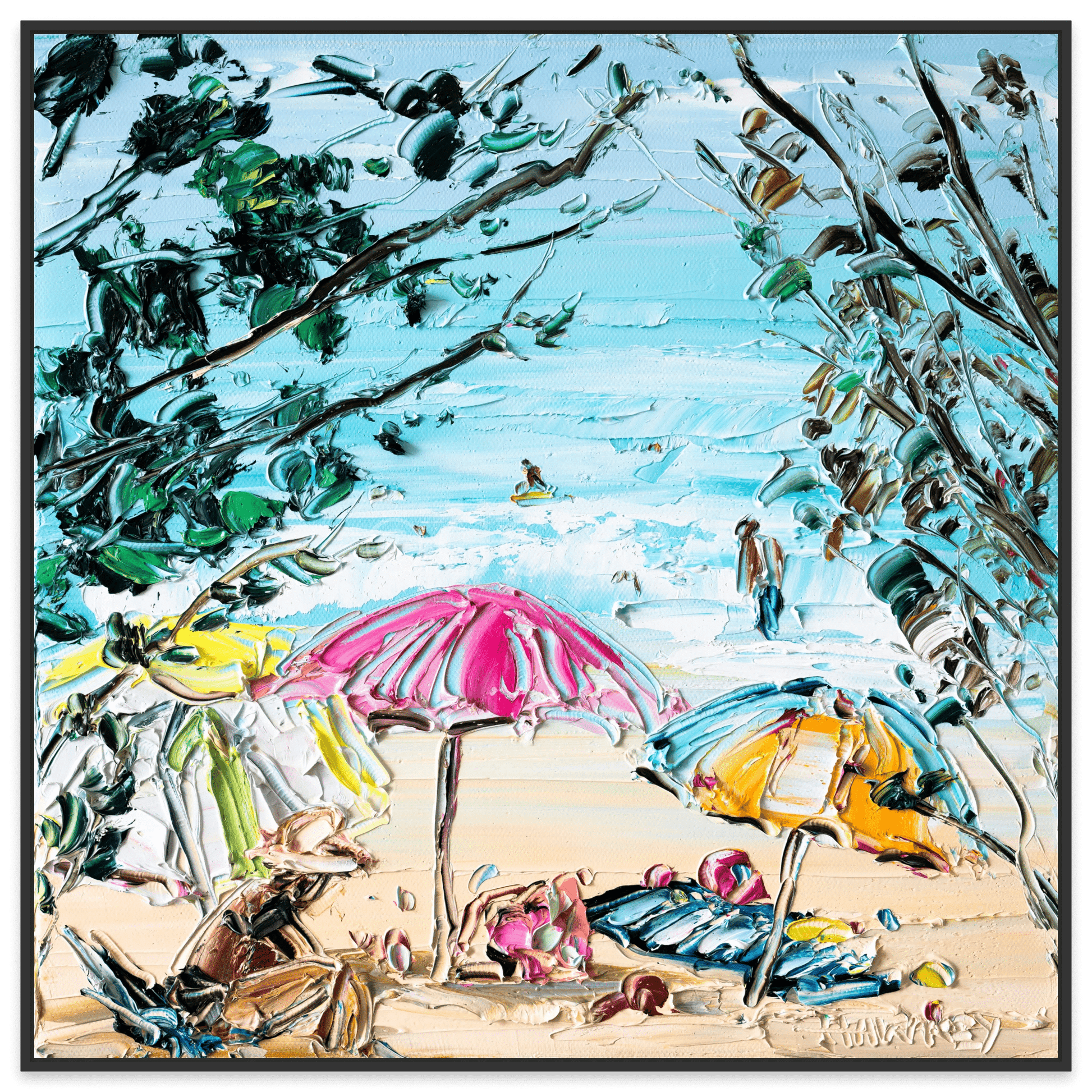Under The Umbrella - Fine Art Print - Gold Coast Gallery Of ArtAngela Hawkey