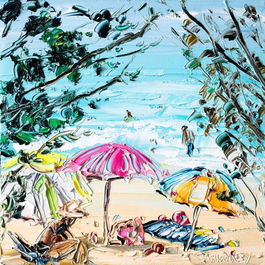 Under The Umbrella - Fine Art Print - Gold Coast Gallery Of ArtAngela Hawkey