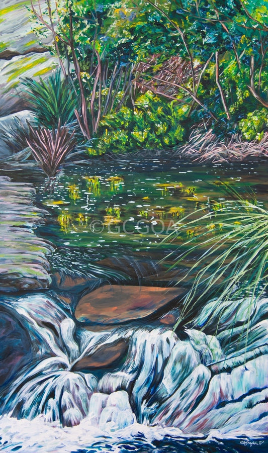 Venus Baths: Waterfall - Original Art - Gold Coast Gallery Of ArtRachel Braybon