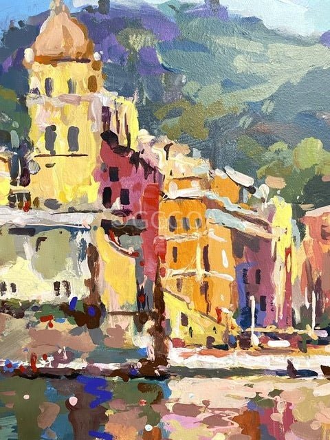 Vernazza, Cinque Terre Italy - Original Art - Gold Coast Gallery Of ArtJos Coufreur