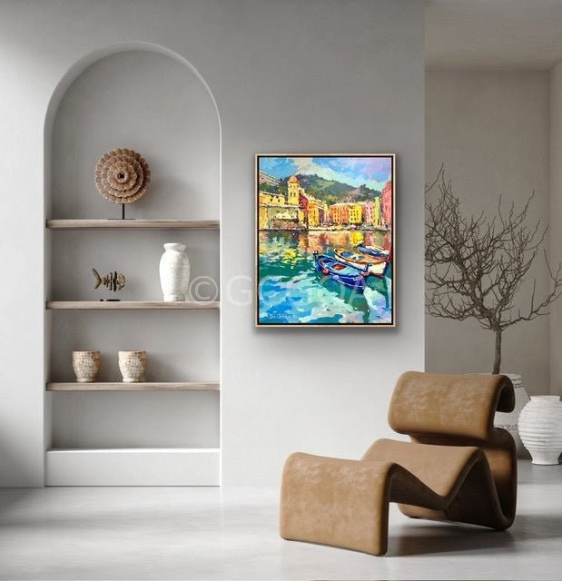 Vernazza, Cinque Terre Italy - Original Art - Gold Coast Gallery Of ArtJos Coufreur