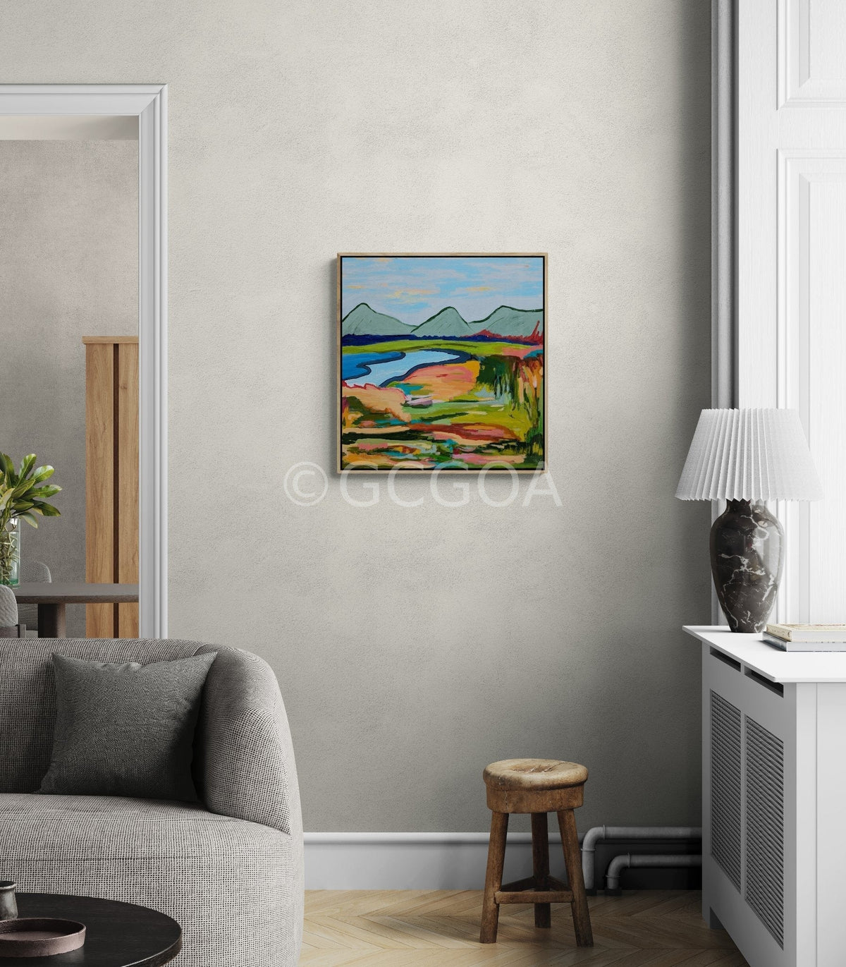 Vibrant Terrain - Original Art - Gold Coast Gallery Of ArtAlpana Rai