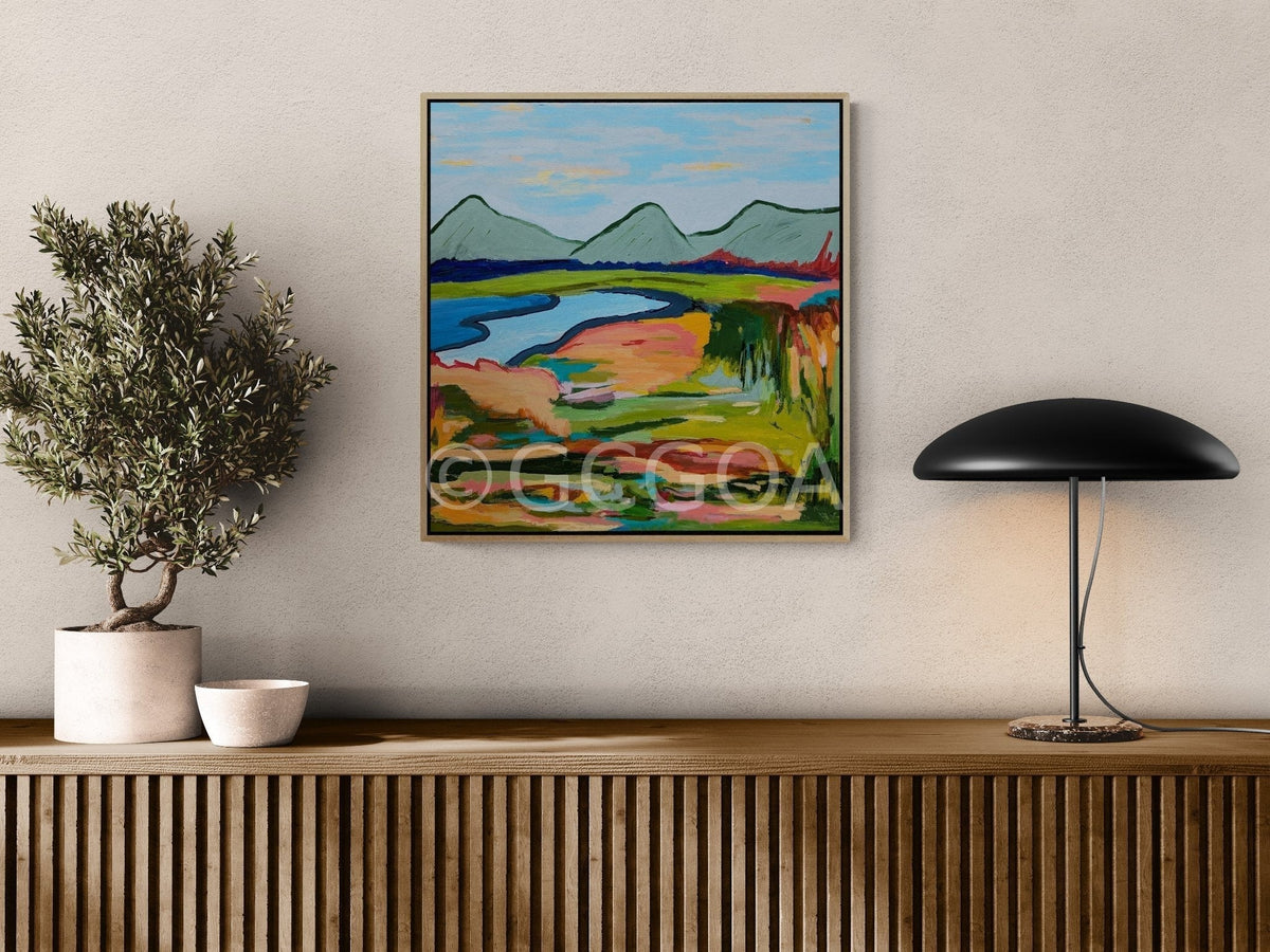 Vibrant Terrain - Original Art - Gold Coast Gallery Of ArtAlpana Rai
