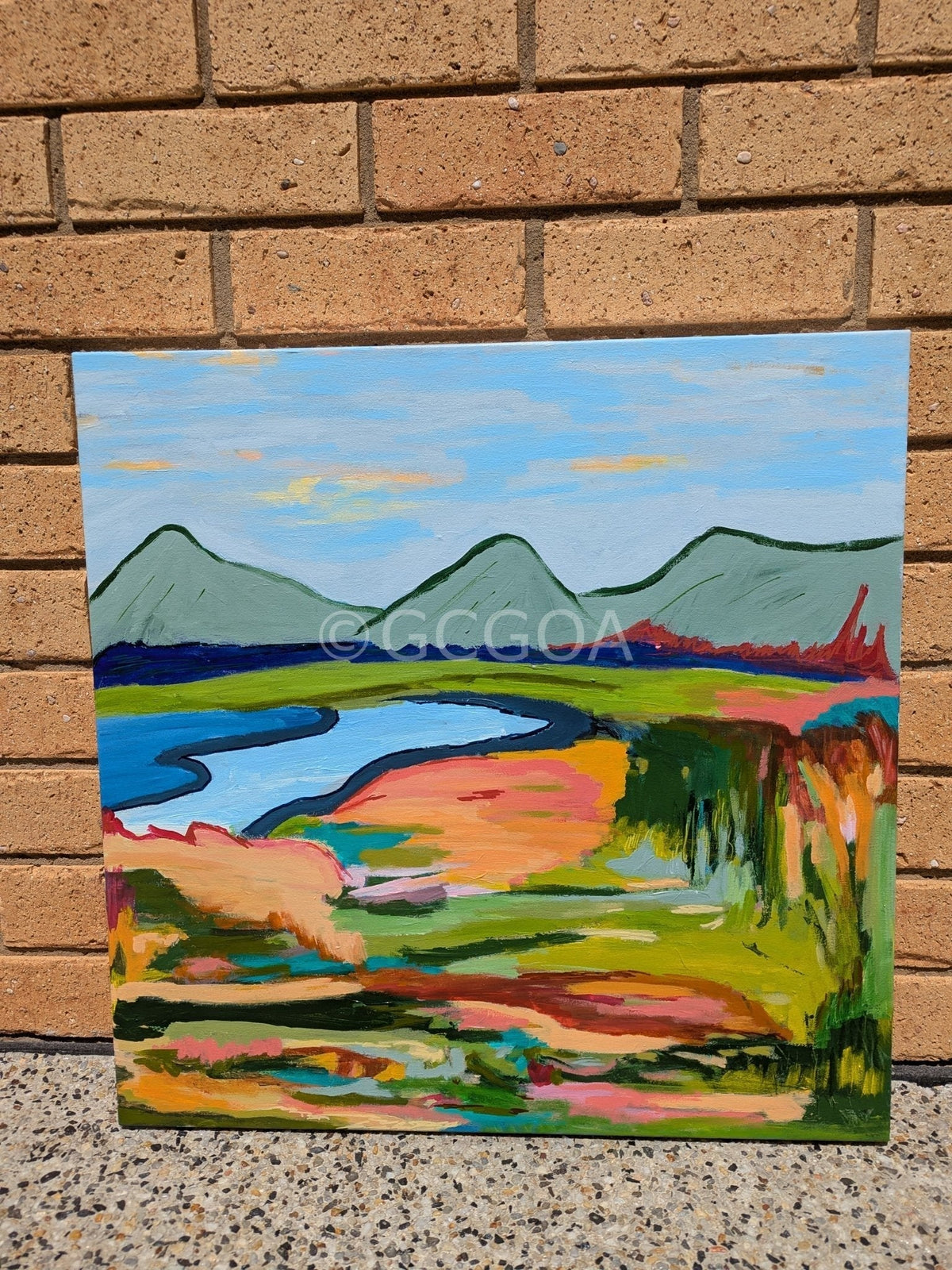 Vibrant Terrain - Original Art - Gold Coast Gallery Of ArtAlpana Rai