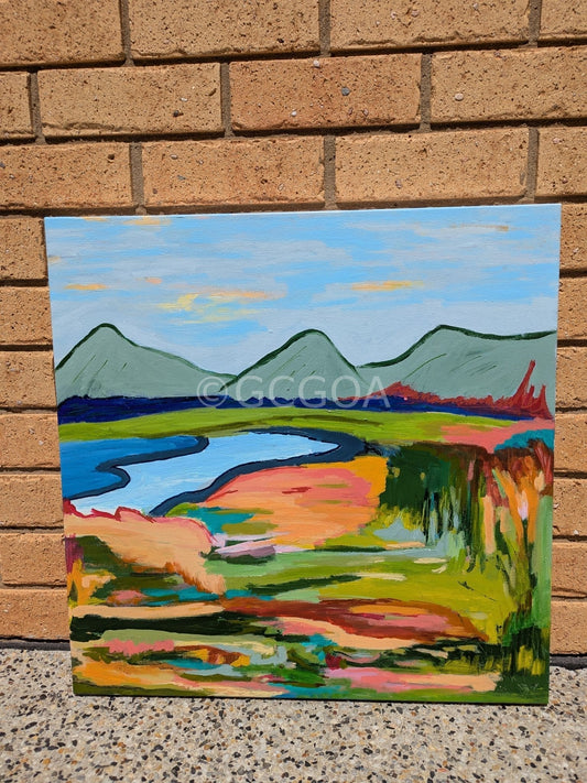 Vibrant Terrain - Original Art - Gold Coast Gallery Of ArtAlpana Rai