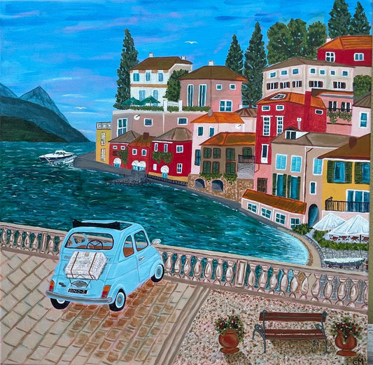 Vintage Ride to Lake Como - Gold Coast Gallery Of ArtCath Michael