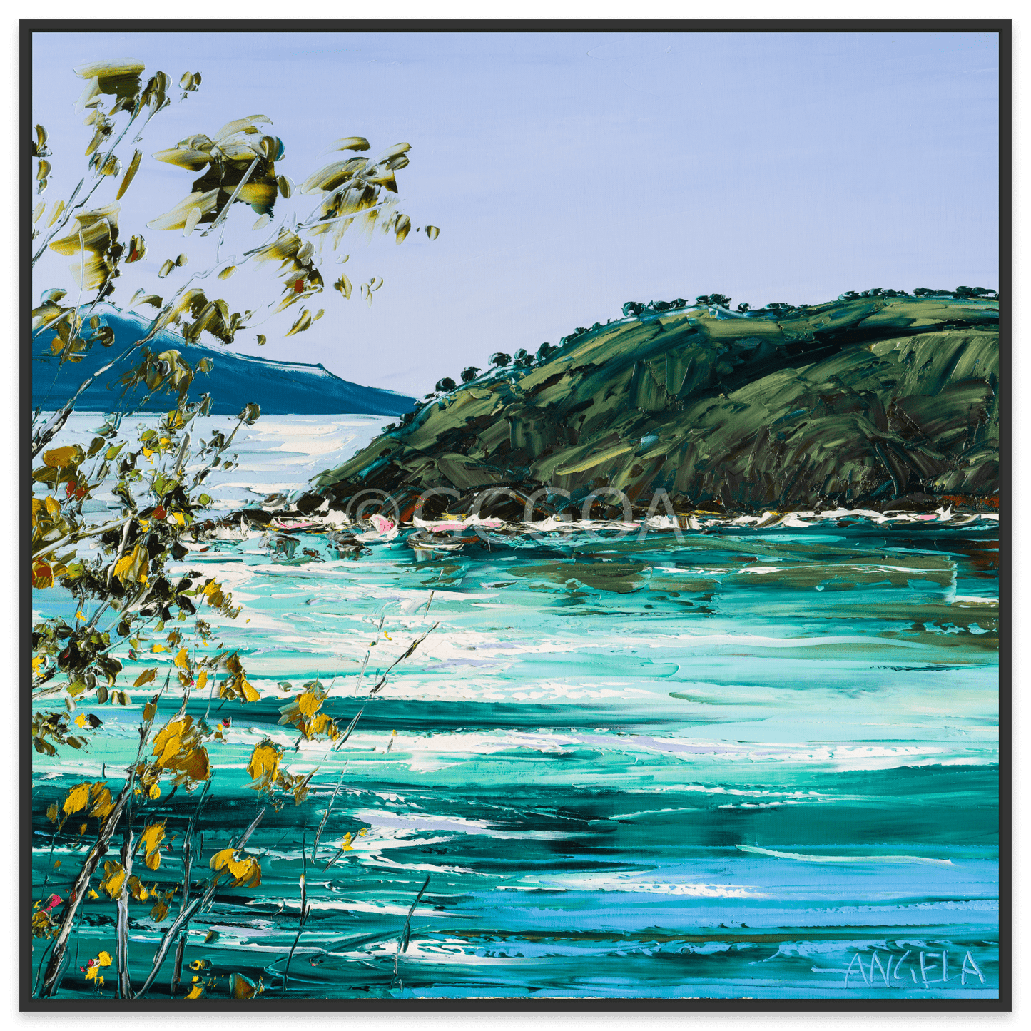 Viridian Seas 2 - Fine Art Print - Gold Coast Gallery Of ArtAngela Hawkey