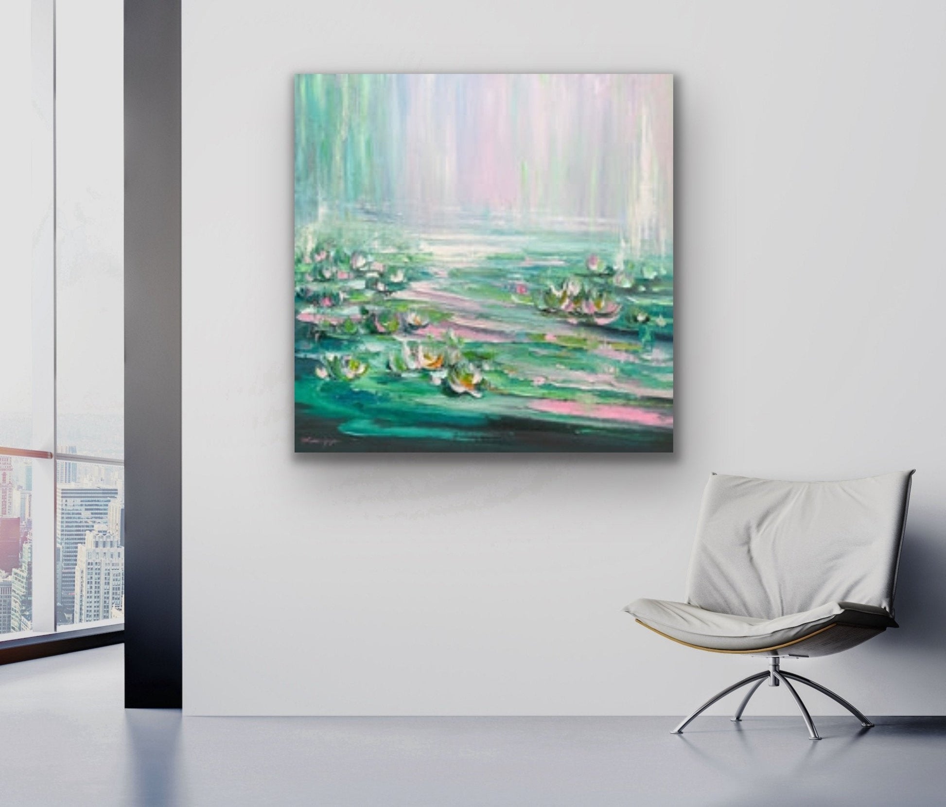 Water lilies No 119 - Original Art - Gold Coast Gallery Of ArtLiliana Gigovic