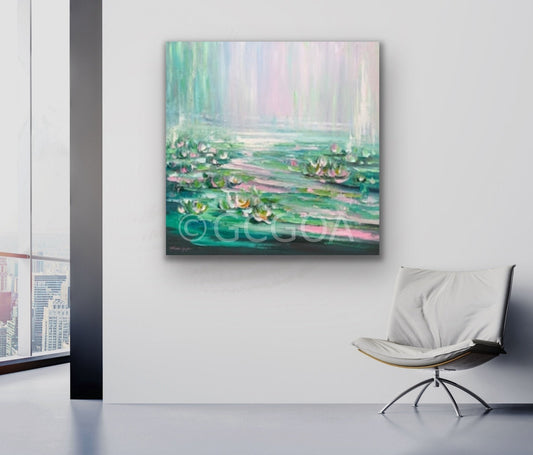 Water Lilies No 119 - Original Art - Gold Coast Gallery Of ArtLiliana Gigovic