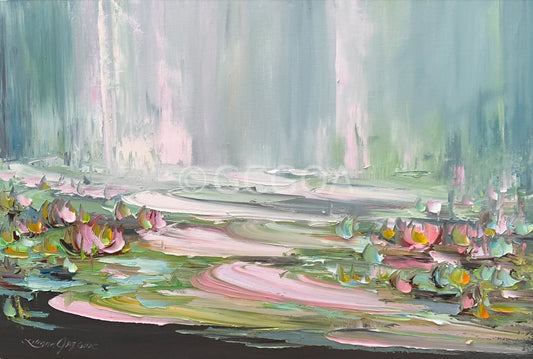 Water Lilies No 147 - Original Art - Gold Coast Gallery Of ArtLiliana Gigovic