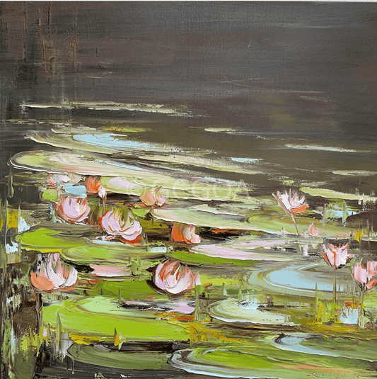 Water Lilies No 151 - Original Art - Gold Coast Gallery Of ArtLiliana Gigovic