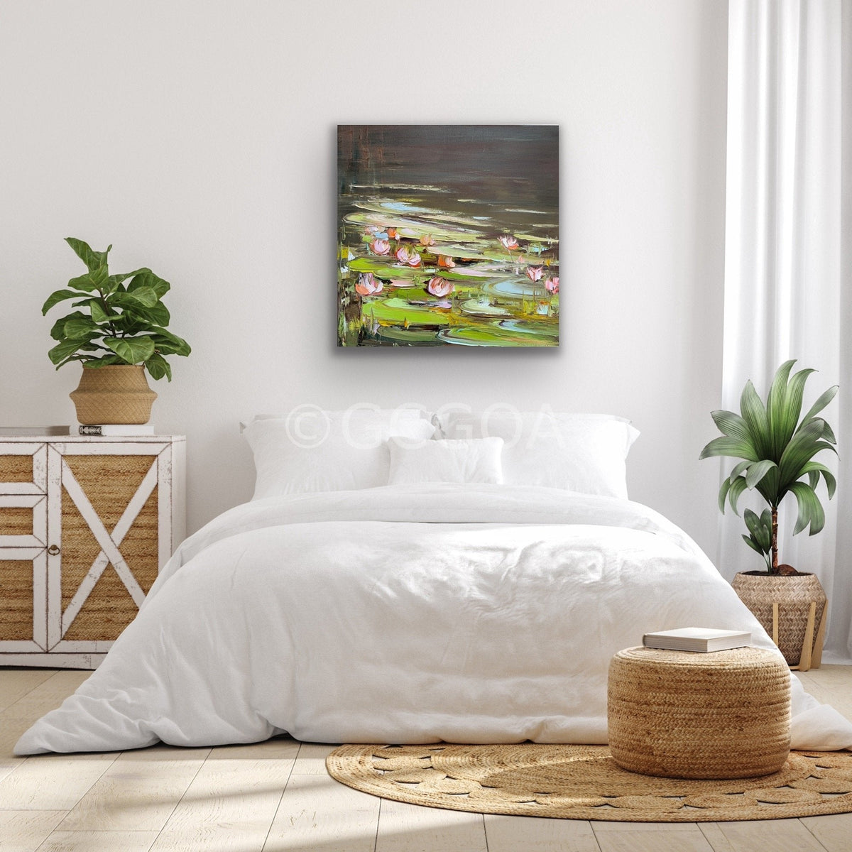 Water Lilies No 151 - Original Art - Gold Coast Gallery Of ArtLiliana Gigovic