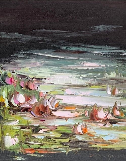 Water Lilies No 154 - Original Art - Gold Coast Gallery Of ArtLiliana Gigovic