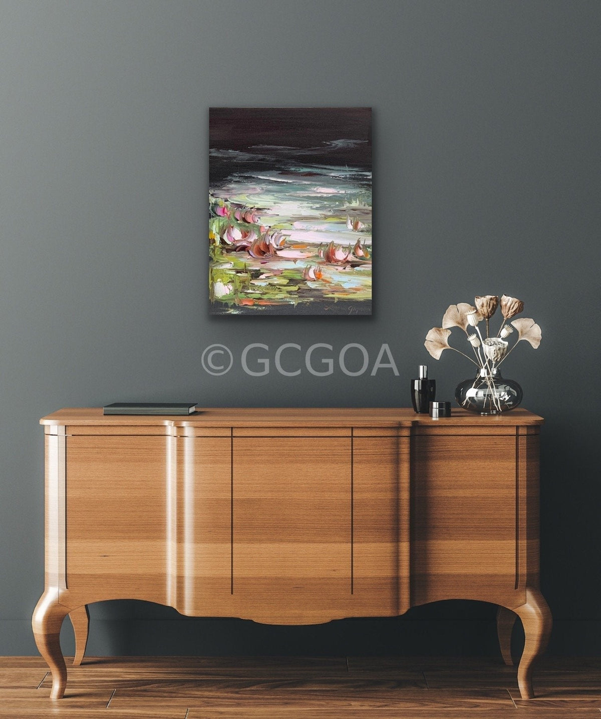 Water Lilies No 154 - Original Art - Gold Coast Gallery Of ArtLiliana Gigovic