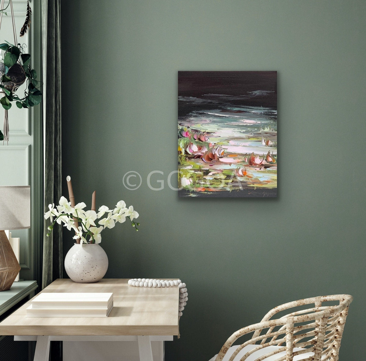Water Lilies No 154 - Original Art - Gold Coast Gallery Of ArtLiliana Gigovic